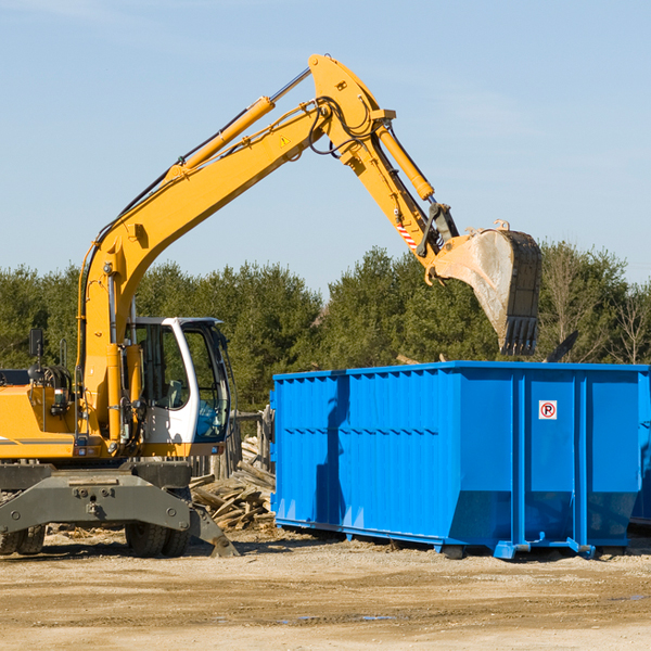 what size residential dumpster rentals are available in Kiester Minnesota